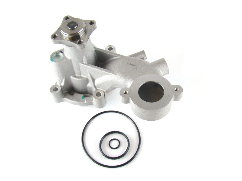 OAW F3270 Engine Water Pump w/ 4 Bolts Pulley hub for Ford 5.0L-V8 on 2011-2014 Mustang, F150, Lobo and Lincoln Mark LT (Check if your vehicle has 3 or 4 bolts style Pulley) - Image 1